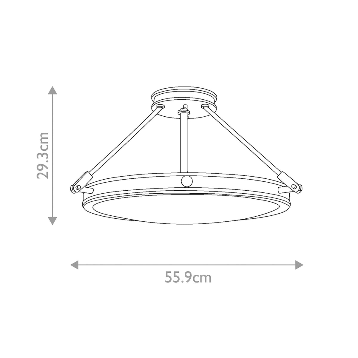 Deckenleuchte Collier 4-flammig Ø 56cm (7)