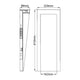 LED-Aplique de pared Taper de 1 luz Negro Ø 23cm (8)