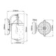 Lanterna de parede exterior Willoughby 1 luz IP44 Bronze (6)
