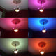 Verschiedene Lichtfarben eines Deckenleuchters, RGB und CCT Optionen, modernes Ambiente für iLight Steuerung.