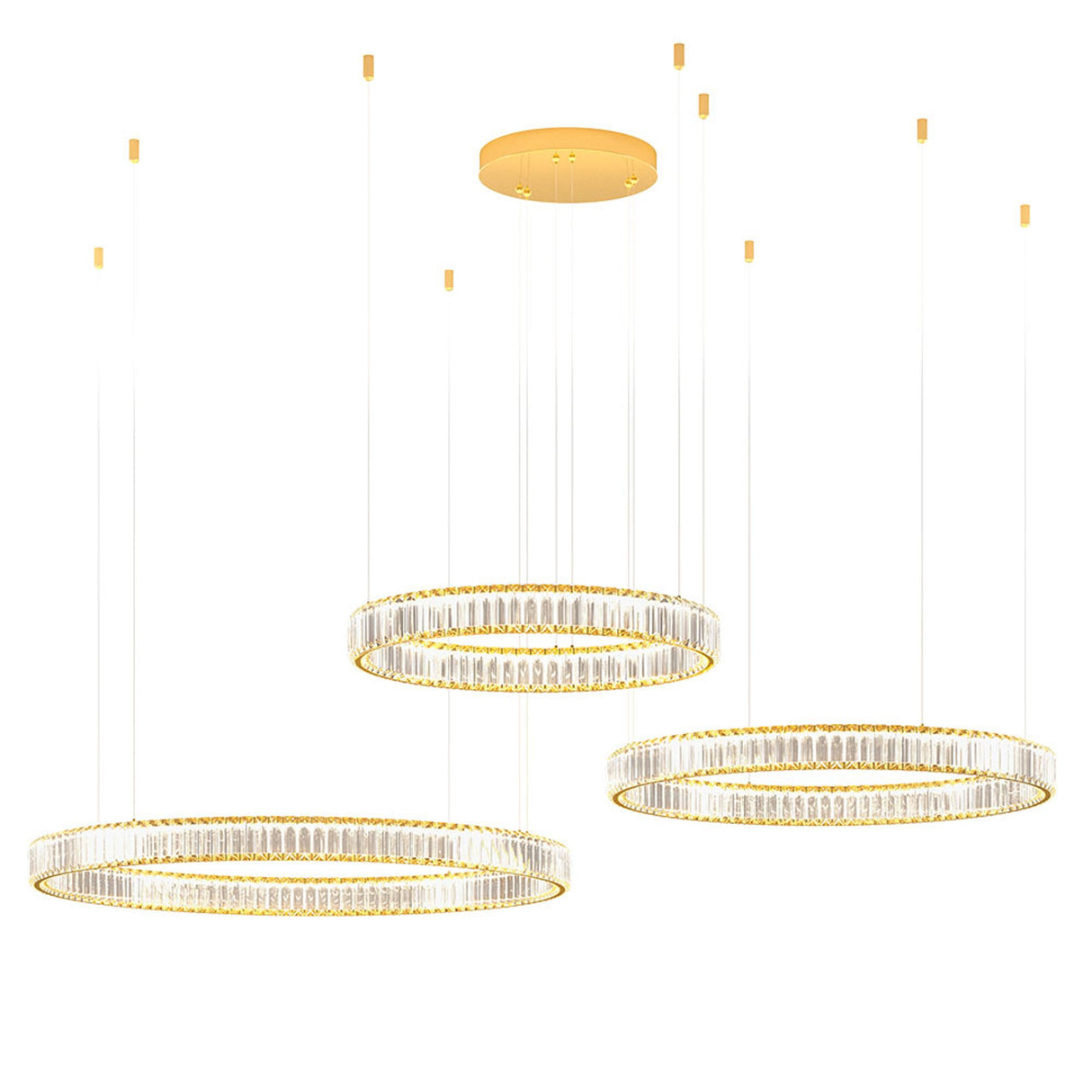 LED-Pendelleuchte Akala 3-flammig Dimmbar