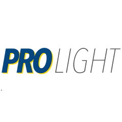Logo von PROLIGHT, einem Unternehmen für professionelle Beleuchtungslösungen.