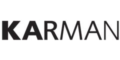 Karman Logo: Modern design branding for stylish home decor and lighting solutions.