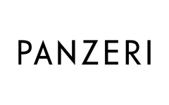 Logo von Panzeri, einem renommierten Hersteller von modernem Lichtdesign und hochwertigen Beleuchtungslösungen.