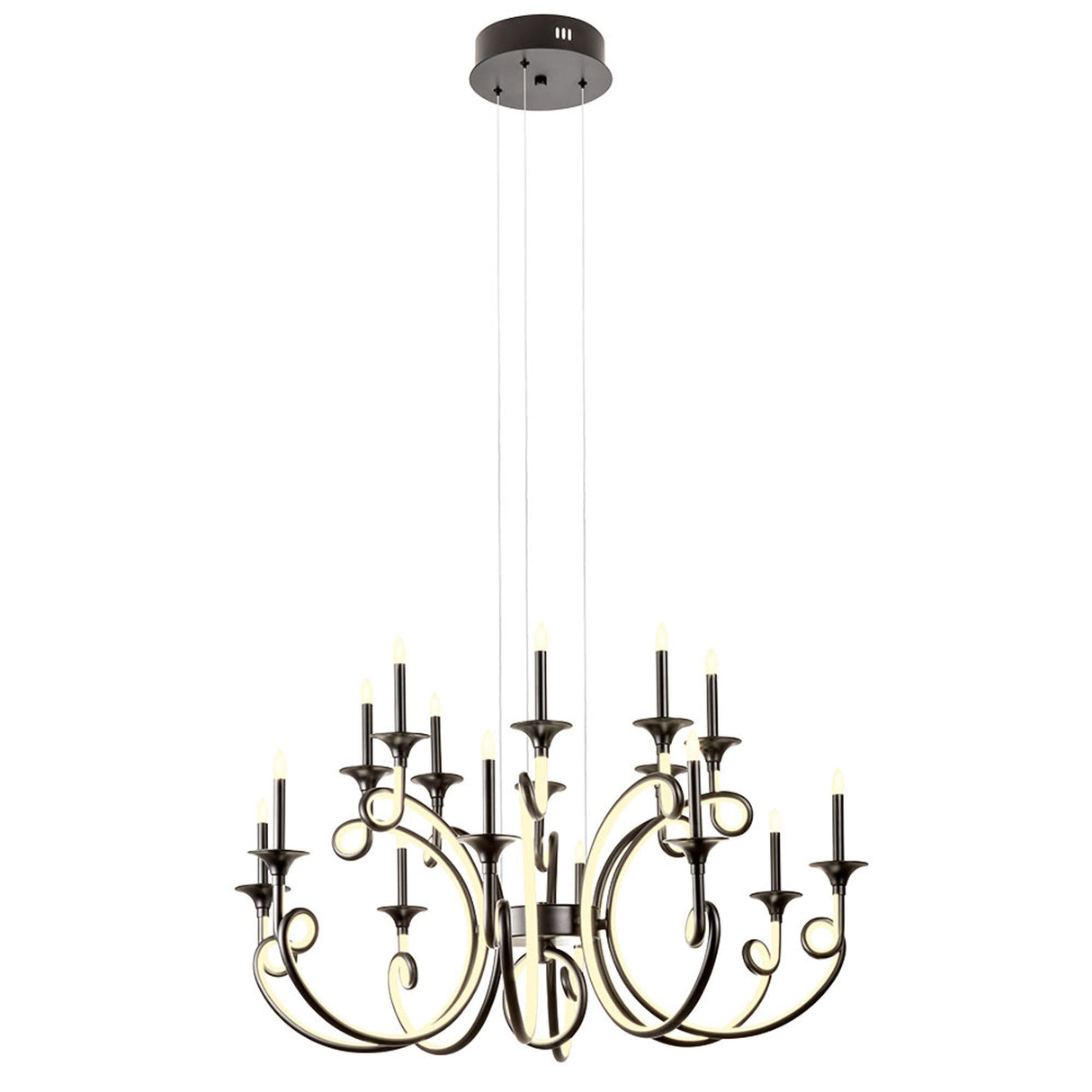LED-lampadario Chateau a 16 luci 