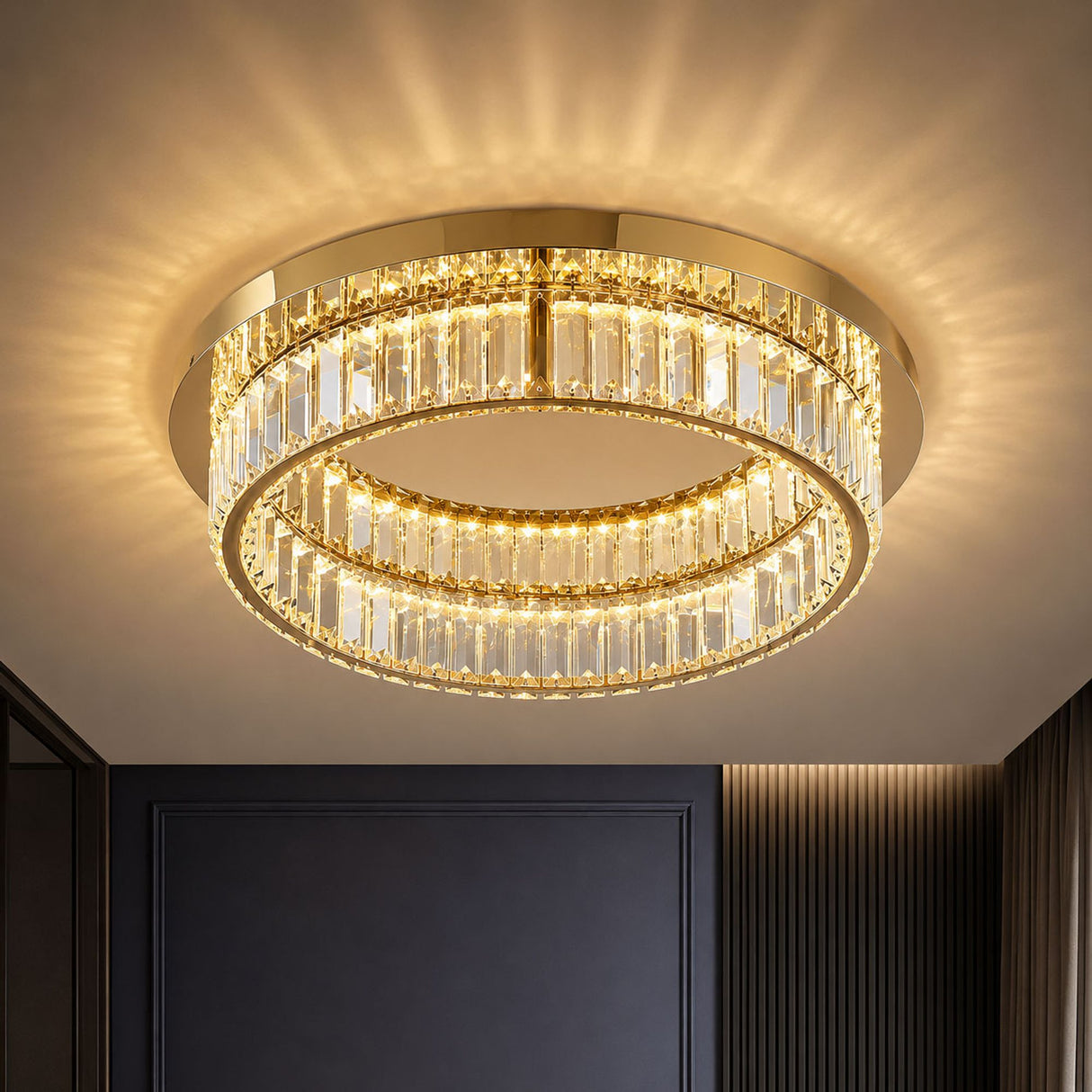 LED-Deckenleuchte Akala Ø 40cm Dimmbar