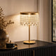 LED-Tischleuchte Vanesia Goldfarben Dimmbar 25cm
