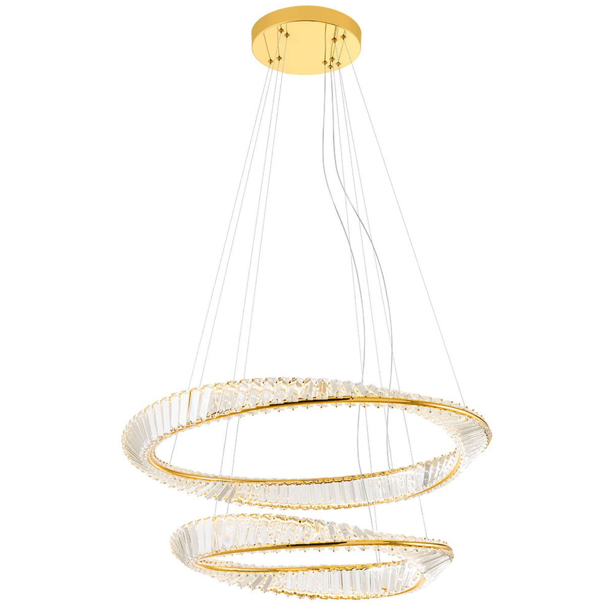 LED-ophængslampe Oblige Ø 60+80cm dæmpbar 