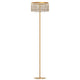 LED-Stehleuchte Vanesia Goldfarben Dimmbar