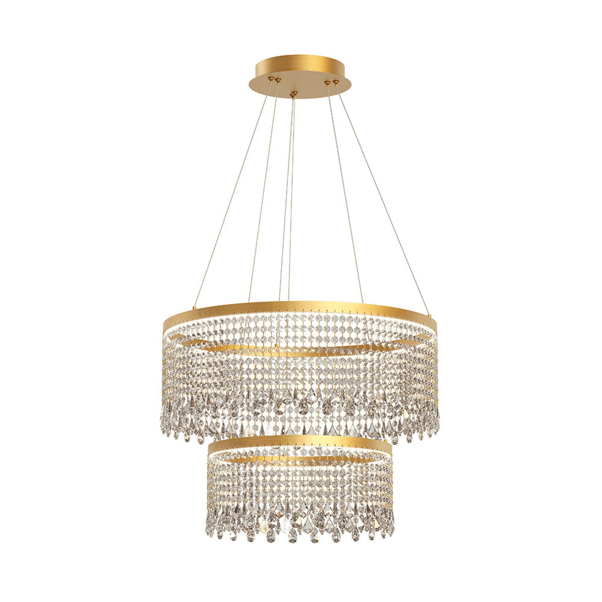LED-Lampada a sospensione Vanesia Ø 40+60 cm Dimmerabile 
