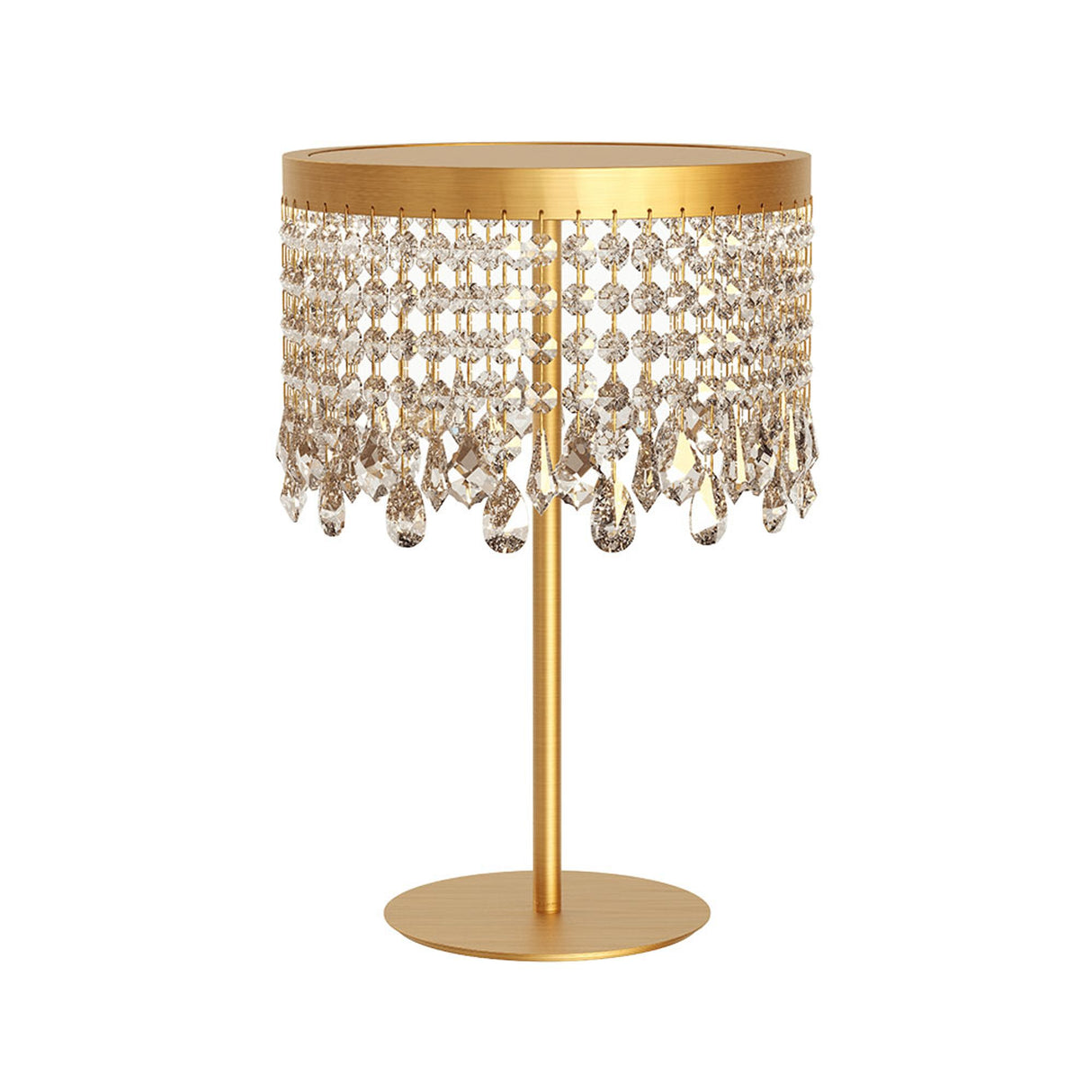 LED-Tischleuchte Vanesia Goldfarben Dimmbar 25cm