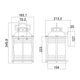 Lanterna de parede exterior Ashland Bay 1-luz IP44 (8)