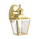 Lanterna de parede exterior Bay Shore 1 luz IP44 Latão (1)