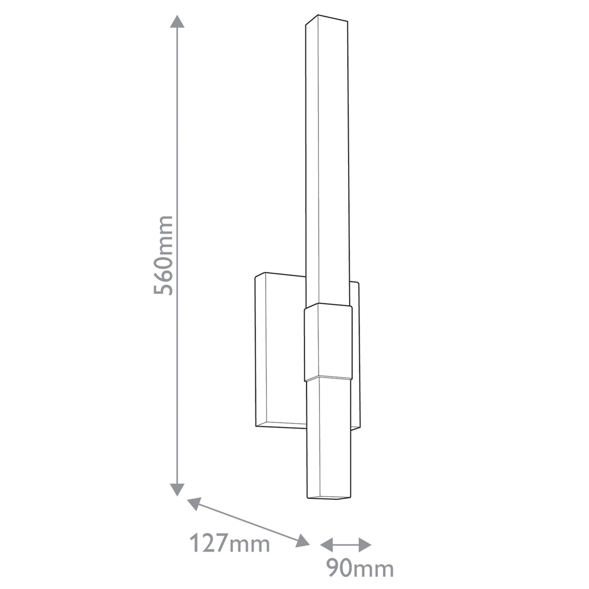 LED-Außenwandleuchte Nocar Schwarz 13x9cm (6)