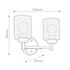 Wandleuchte Winslow 2-flammig Messing (11)