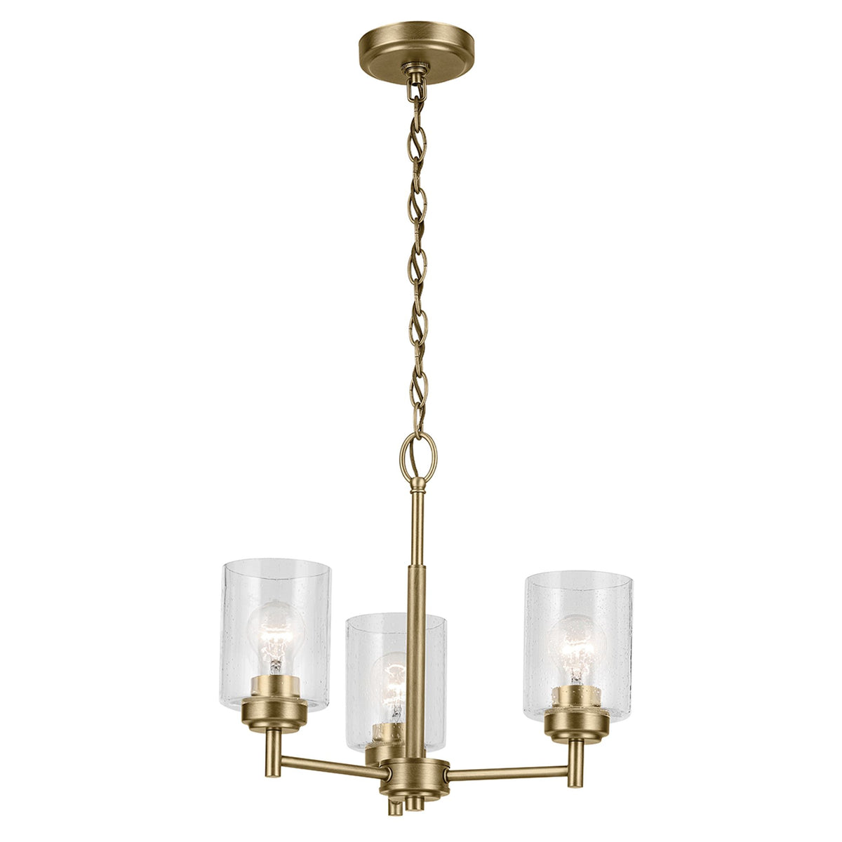 Kronleuchter Winslow 3-flammig Messing Ø 46cm (1)