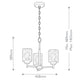 Kronleuchter Winslow 3-flammig Messing Ø 46cm (7)
