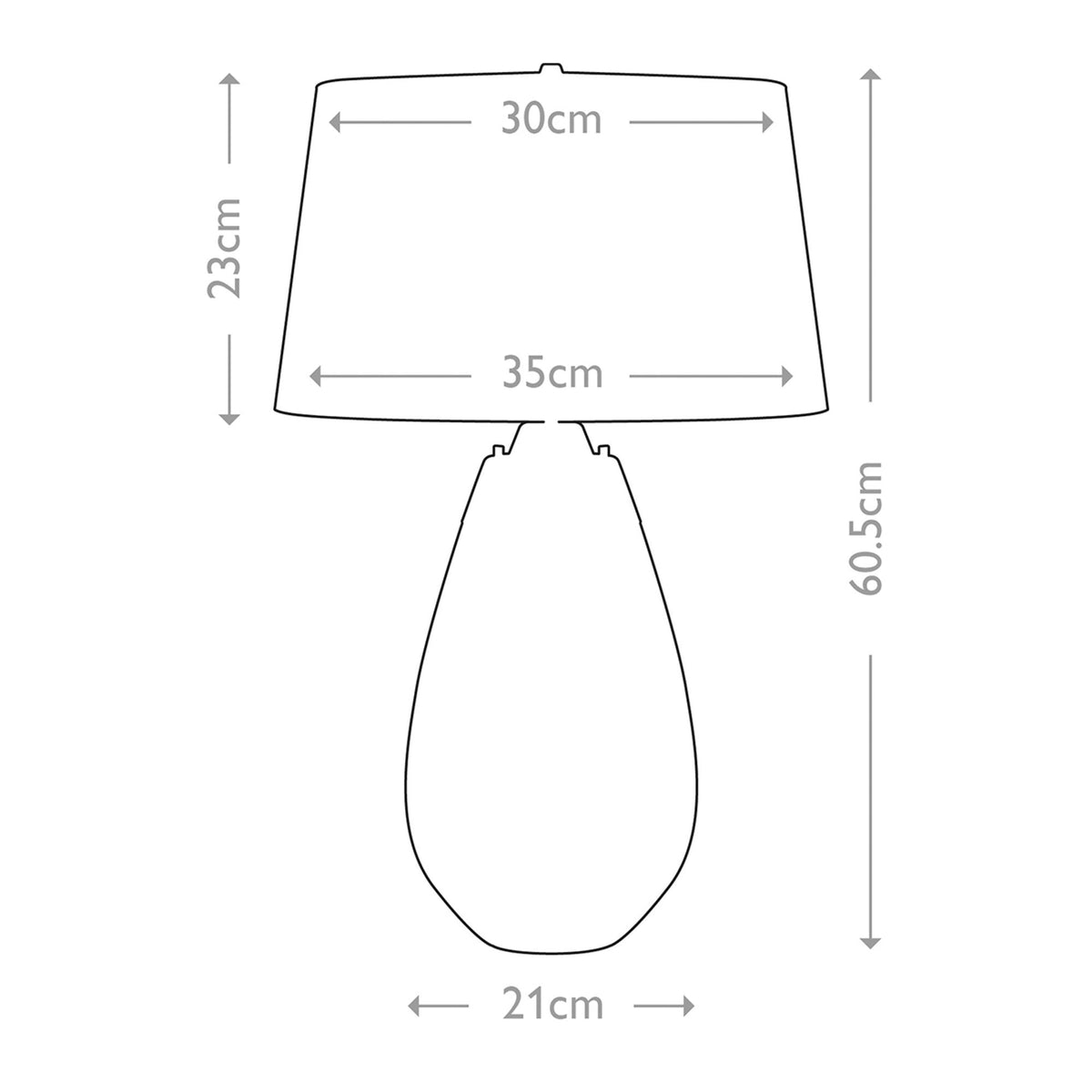 Tischleuchte Lena 1-flammig Ø 35cm (8)