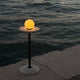 LED-Tischleuchte Luna Akku Marmor, Gold dimmbar Ø12cm (2)