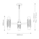 Kronleuchter Marvele 6-flammig Messing Ø 66cm (8)