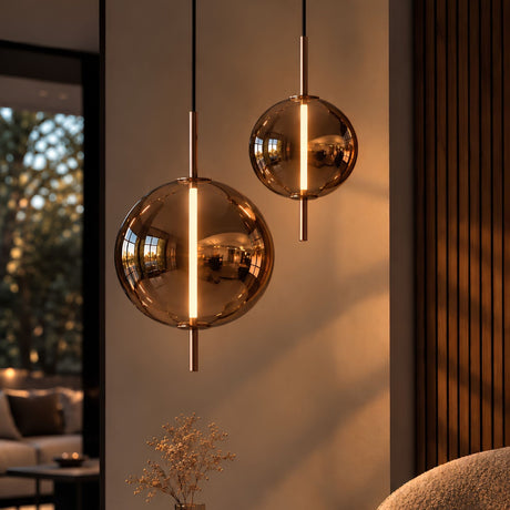 s.luce Mira LED design glaspendelarmatur 150cm 