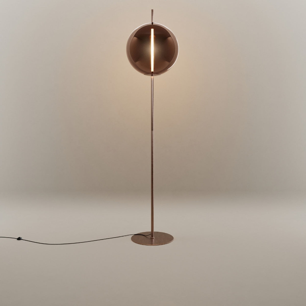 s.luce Mira Design LED Lampada da terra in vetro 175 cm 