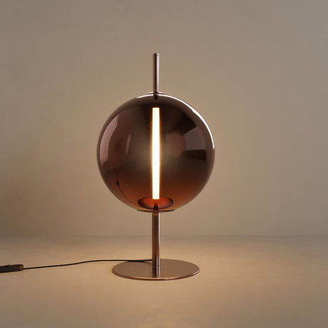 s.luce Mira LED Lampada da tavolo in vetro di design 55 cm 