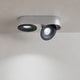 s.luce Santa Duo LED faretto da superficie orientabile e dimmerabile 