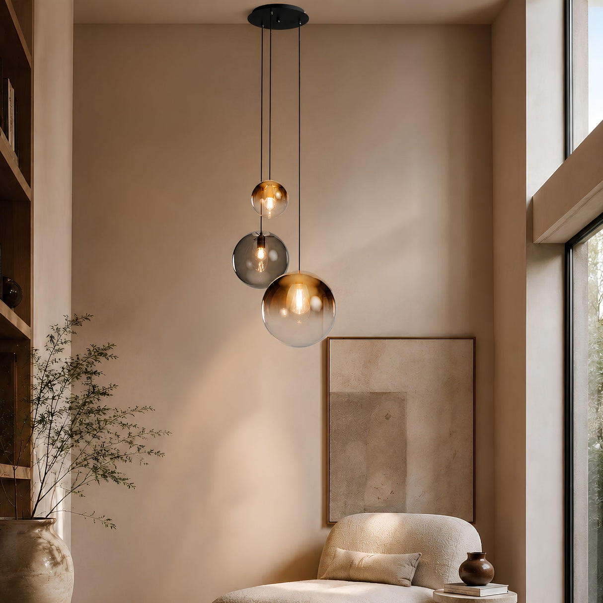 s.luce Orb 3-lys modulær gallerilampe