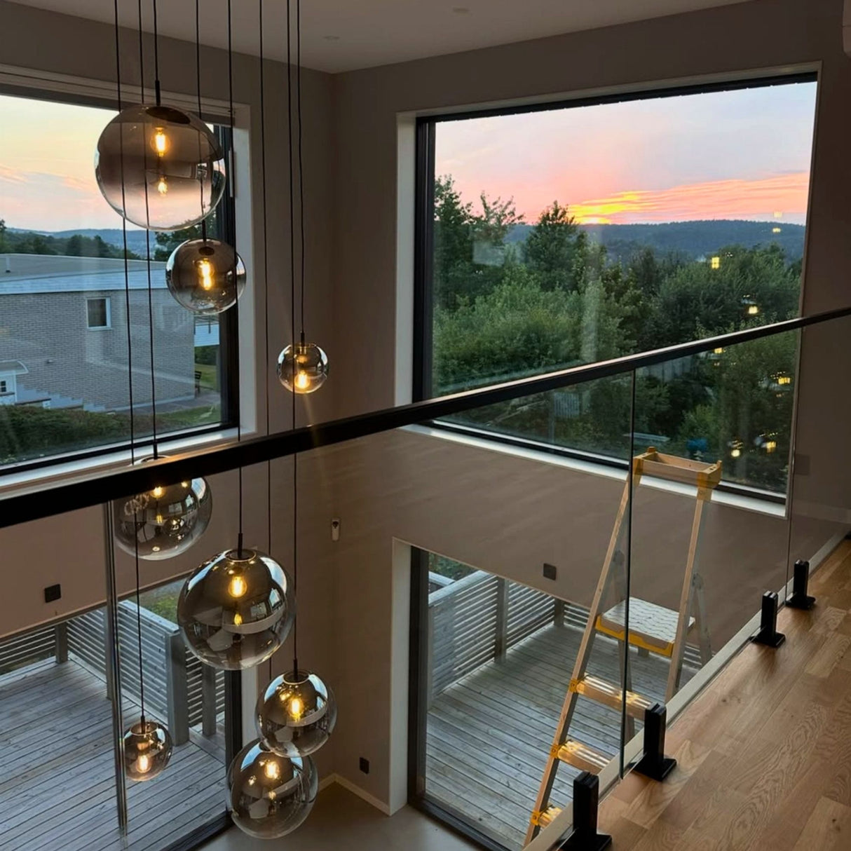 s.luce Orb galerielamp 8-lichts modulair