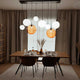 s.luce Orb dining table lamp 8-light 160cm 2-row