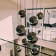 s.luce Orb Boule de verre Lampe de galerie 500cm Suspension Noir