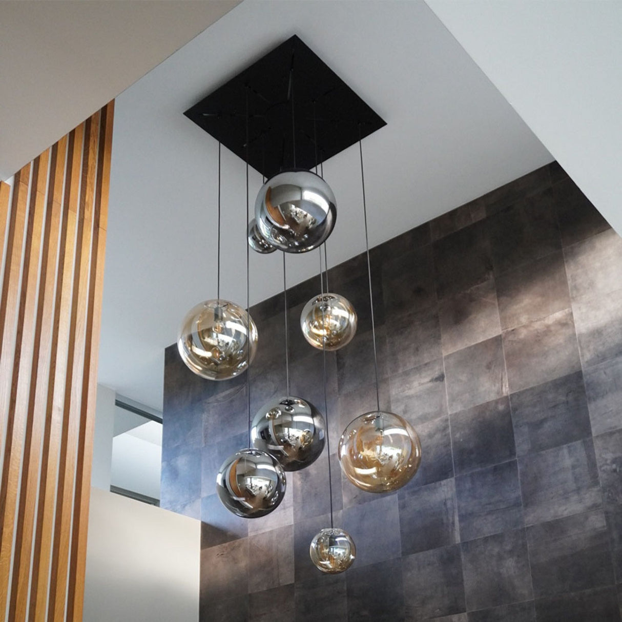 s.luce Modular 80 XL multiple pendant light canopy