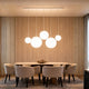 s.luce Orb Boule de verre Suspension 150cm Blanc