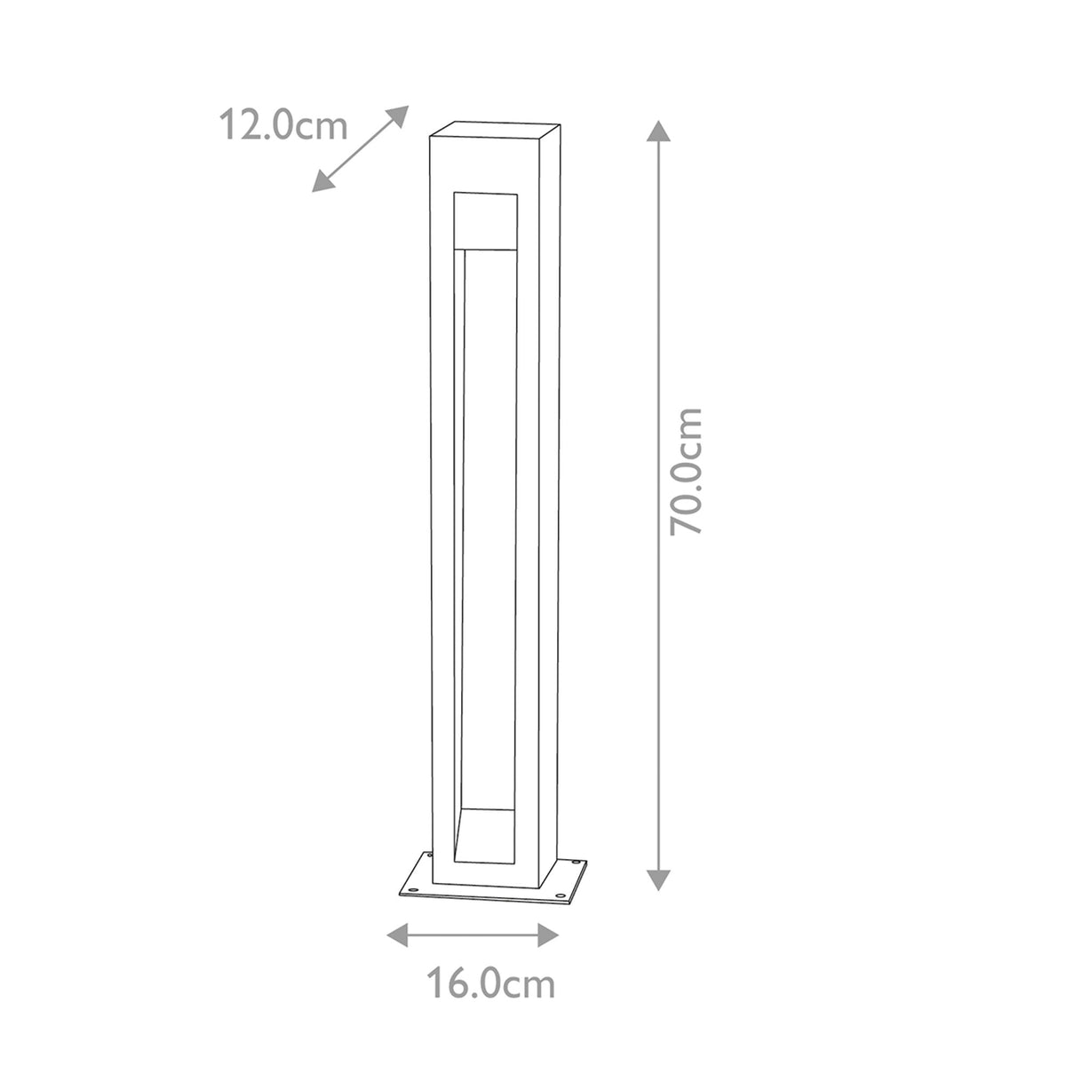 LED-Pollerleuchte Parkstone 1-flammig 16x70cm (7)