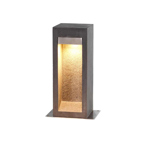 LED-Pollerleuchte Parkstone 1-flammig Basaltstein IP55 40cm (1)