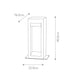 LED-Pollerleuchte Parkstone 1-flammig Basaltstein IP55 40cm (6)