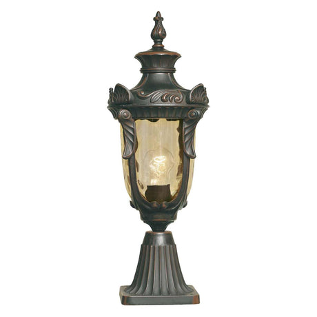 Sockelleuchte Philadelphia 1-flammig Bronze H 54cm (2)