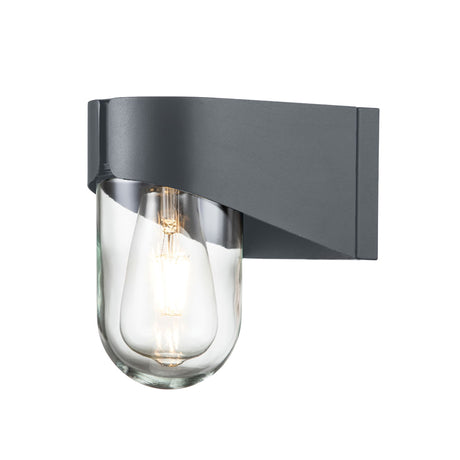 Wandleuchte Porto 1-flammig Grau 12x19cm (1)