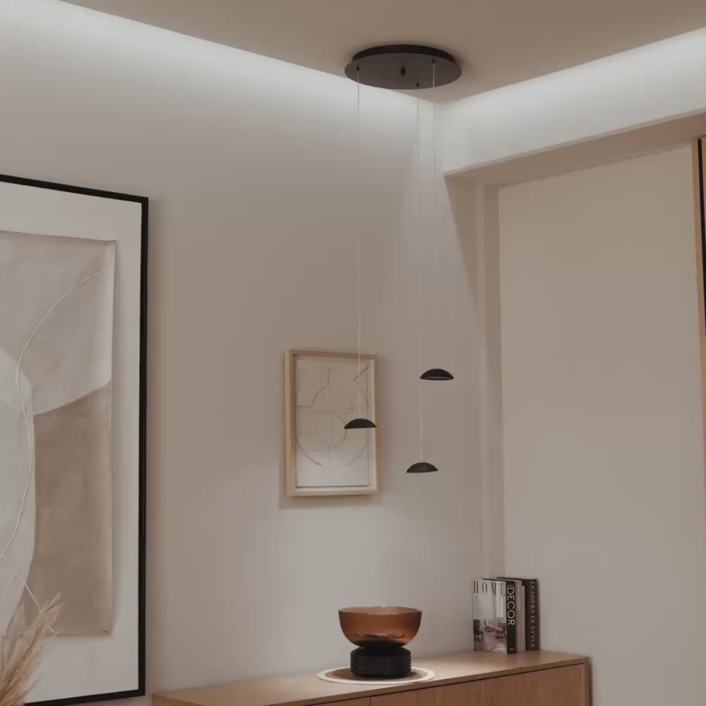 s.luce Santa Air LED lampada a sospensione per sala da pranzo a 8 luci Ø 80 cm a baldacchino