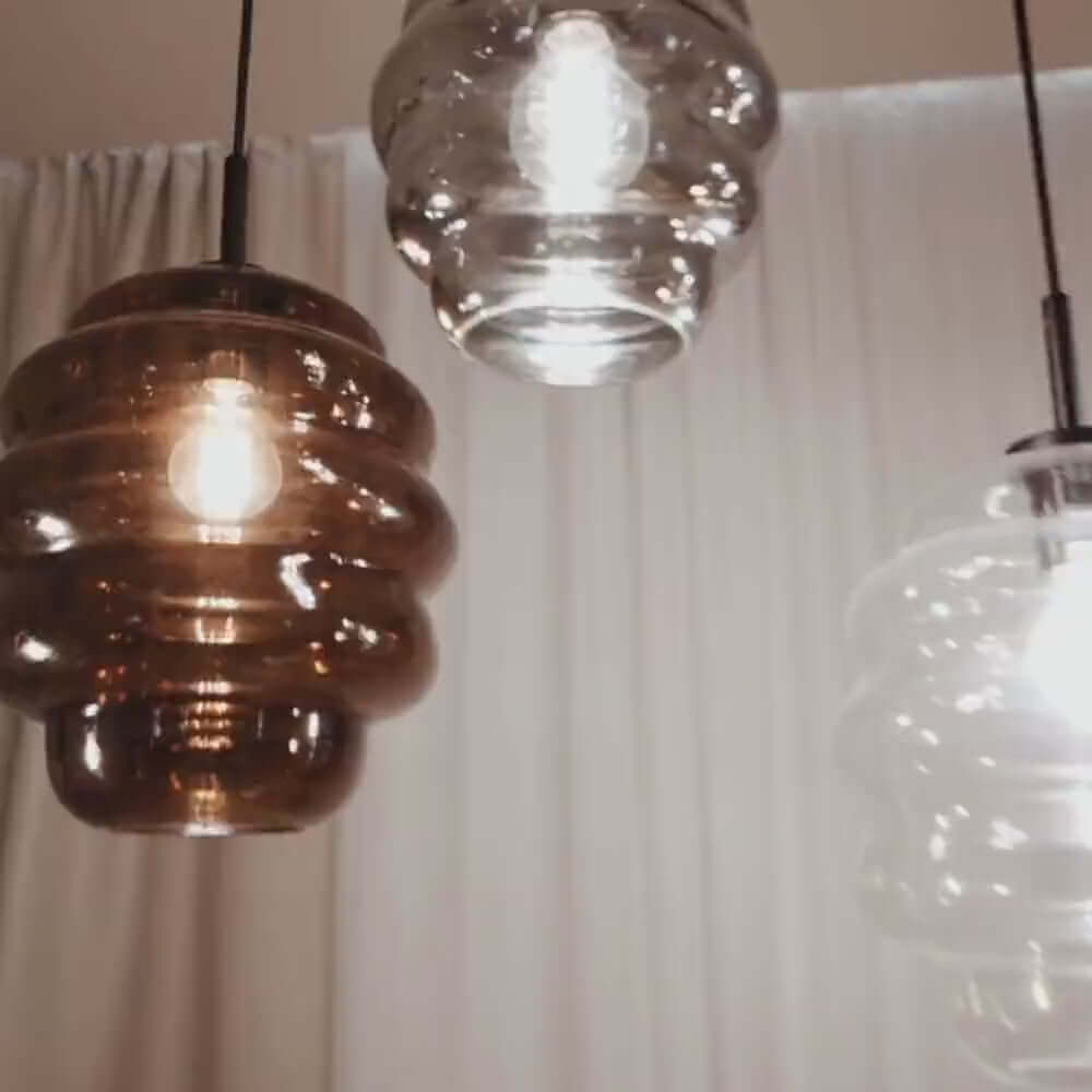 s.luce Echos Esstischlampe 8-flammig 160cm 2-reihig Ø 18cm