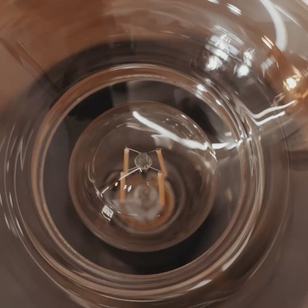 s.luce Designerska szklana lampa stołowa Cruet E27 z włącznikiem