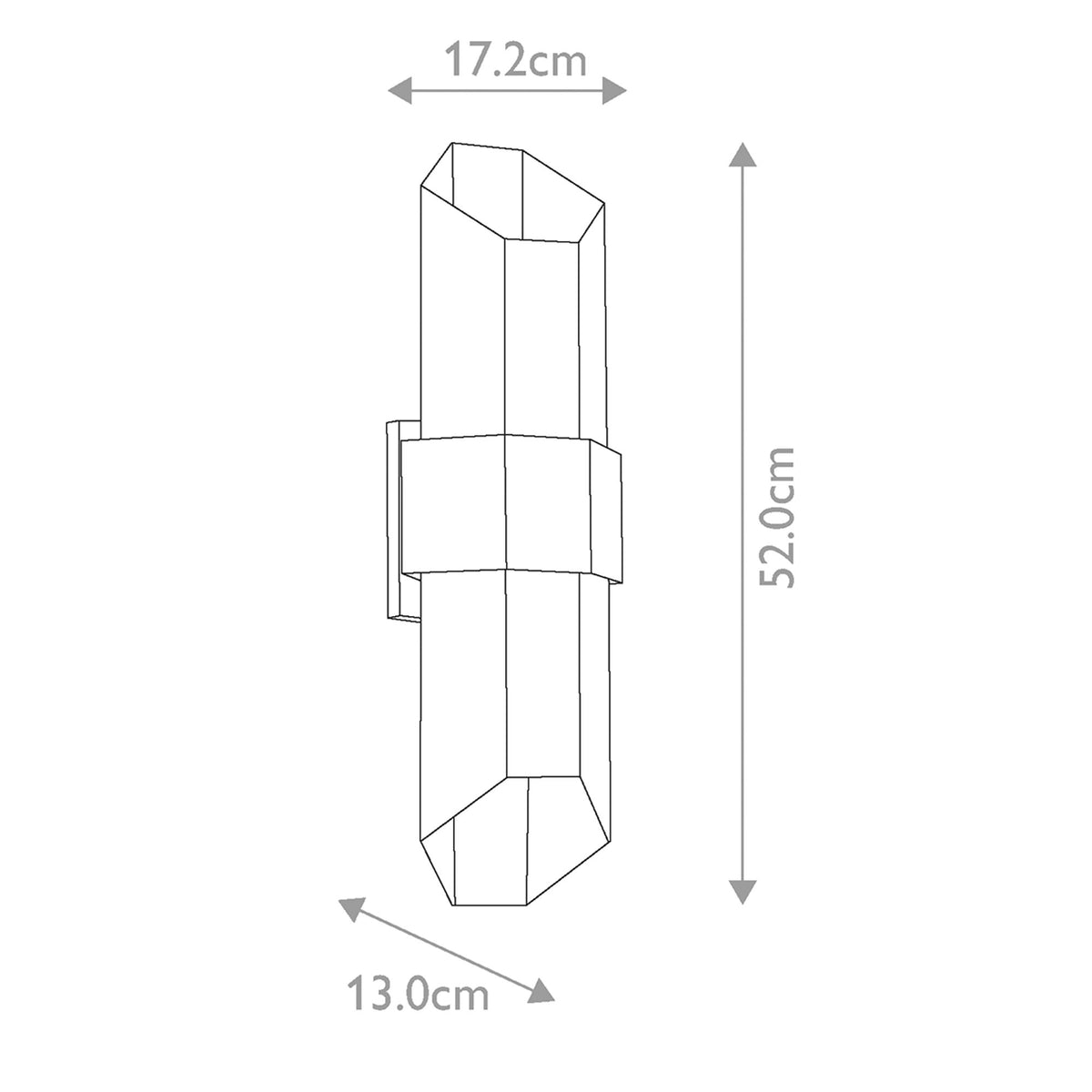 LED-Außenwandleuchte Chasm 2-flammig IP44 Schwarz (7)