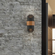 LED-Applique extérieure Chasm 2 lumières Up & Down IP44 Noir (1)