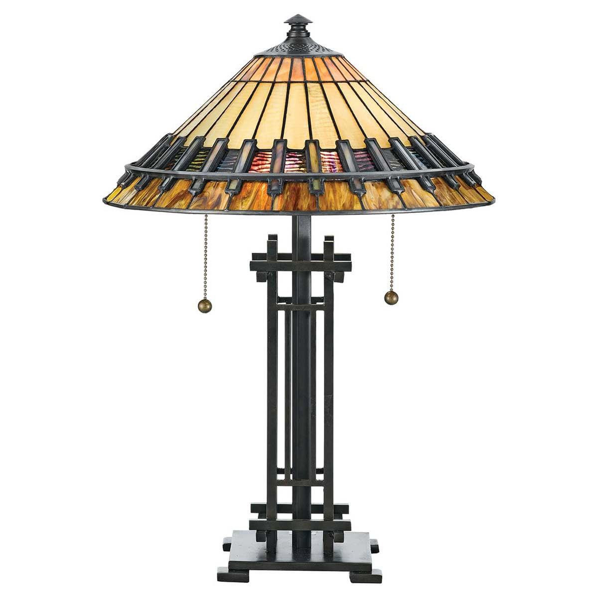 Tischleuchte Chastain 2-flammig Bronze (1)