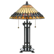 Tischleuchte Chastain 2-flammig Bronze (1)