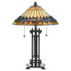 Tischleuchte Chastain 2-flammig Bronze (1)