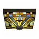 Außen-Deckenleuchte Inglenook 2-flammig Tiffany-Glas IP44 26cm (4)