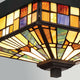 Außen-Deckenleuchte Inglenook 2-flammig Tiffany-Glas IP44 26cm (5)