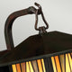 Buitenwandlantaarn Inglenook 1-lamps kunstglas IP44 brons (2)